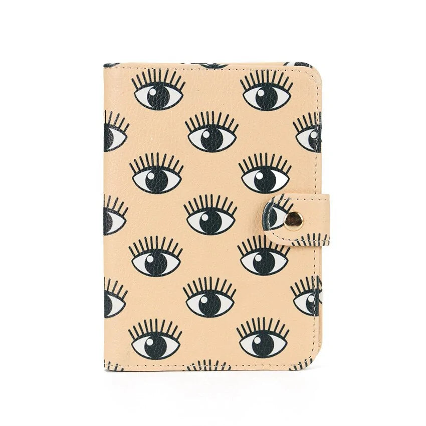 Stylish Passport Holder, eyes print