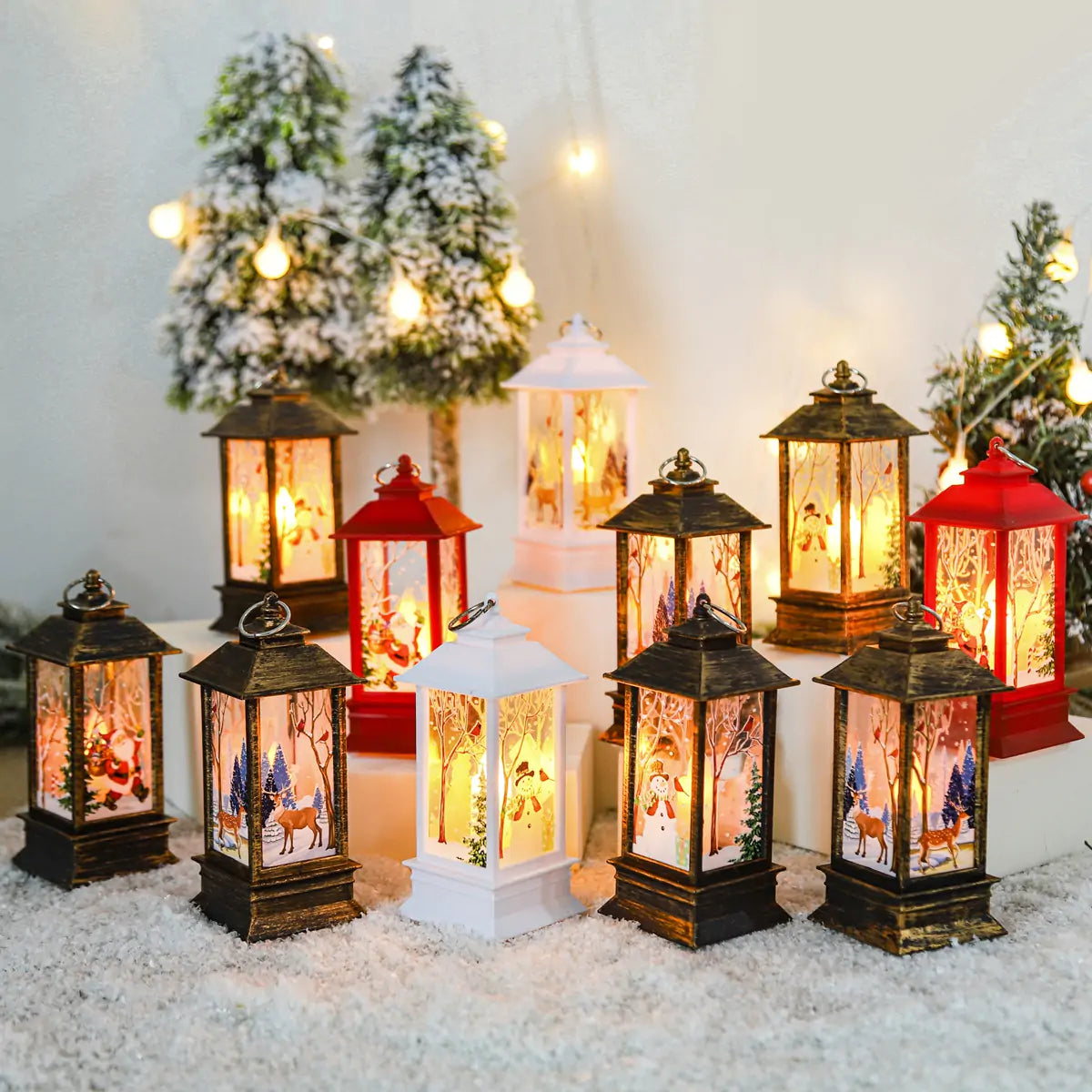 Christmas Lantern Light - Warm LED Glow for Holiday Decor
