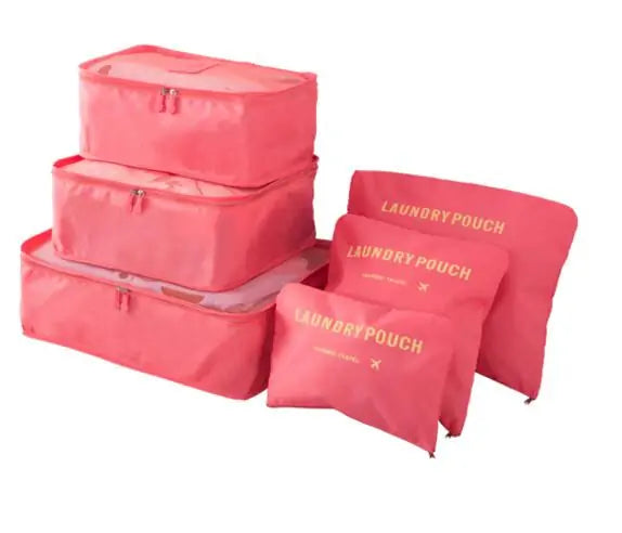 Travel Packing Cubes, peach