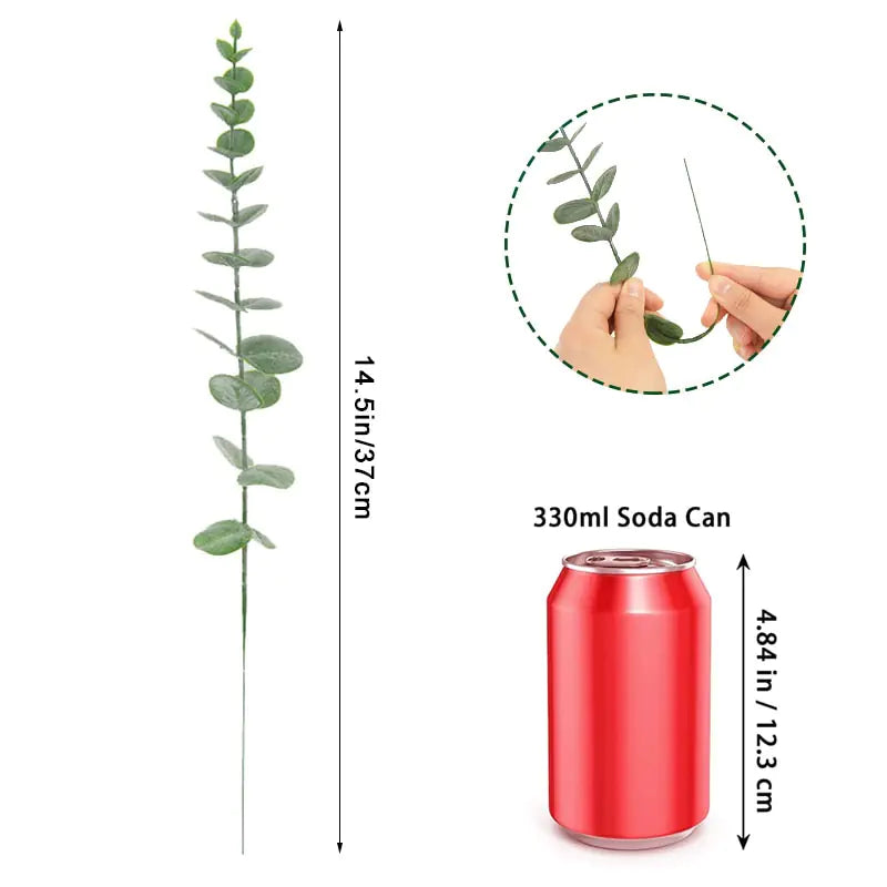 Artificial Eucalyptus Leaves | Realistic, No-Maintenance Greenery for Any Decor
