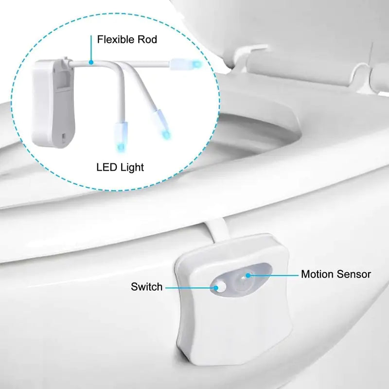 Motion Sensor Toilet Light, components