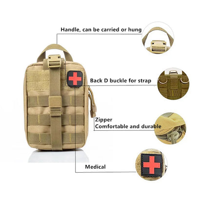 Tactical First Aid Kit Medical Molle Rip Away EMT IFAK Survival Emergency Bag