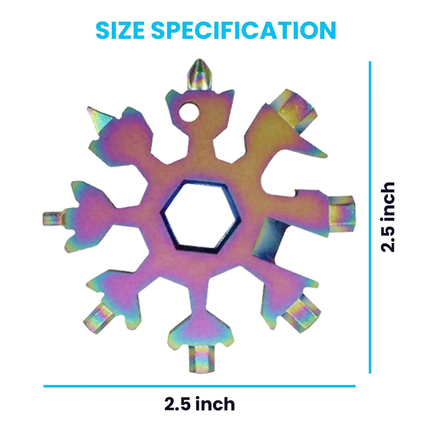 18 in 1 Portable Snowflake Multi Tool