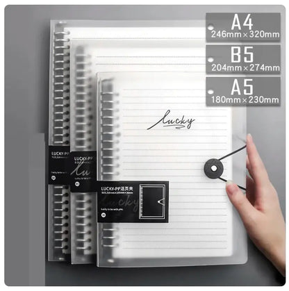 Transparent Cover Stationery Notebook