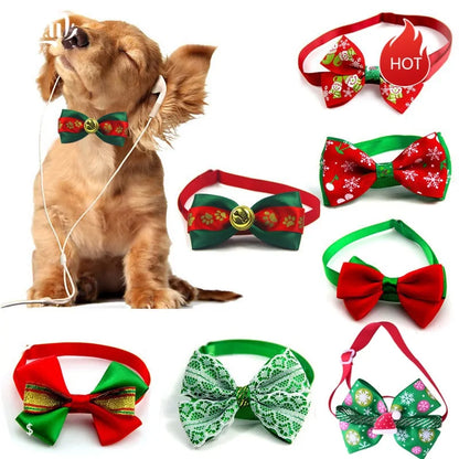 Holiday Pet Bow Collar