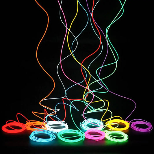 LED Neon Dance Party Atmosphere Decor Lamp RopeTube Waterproof Multicolor Led Strip