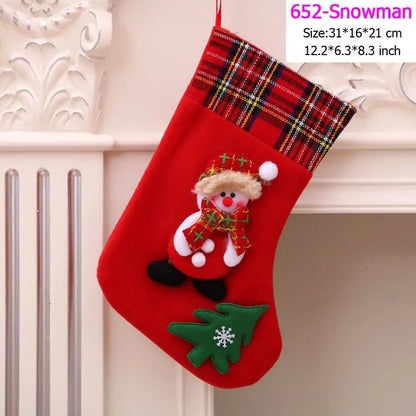 Santa Snowman Pendant Christmas Ornaments Stockings