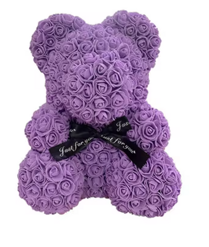 DIY PE Teddy Rose Bear - Artificial Flower Bear for Valentine's Day Gifts