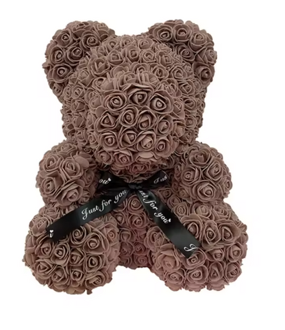 DIY PE Teddy Rose Bear - Artificial Flower Bear for Valentine's Day Gifts