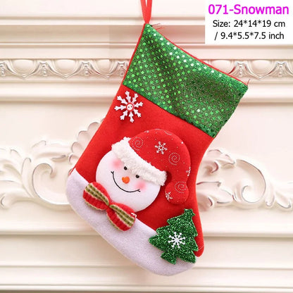 Santa Snowman Pendant Christmas Ornaments Stockings