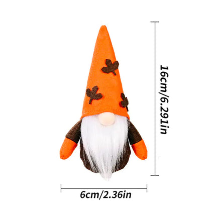 Dwarf Doll Ornaments Gnome Pumpkin Sunflower Swedish Nisse Tomte Elf Dwarf Plush Ornaments