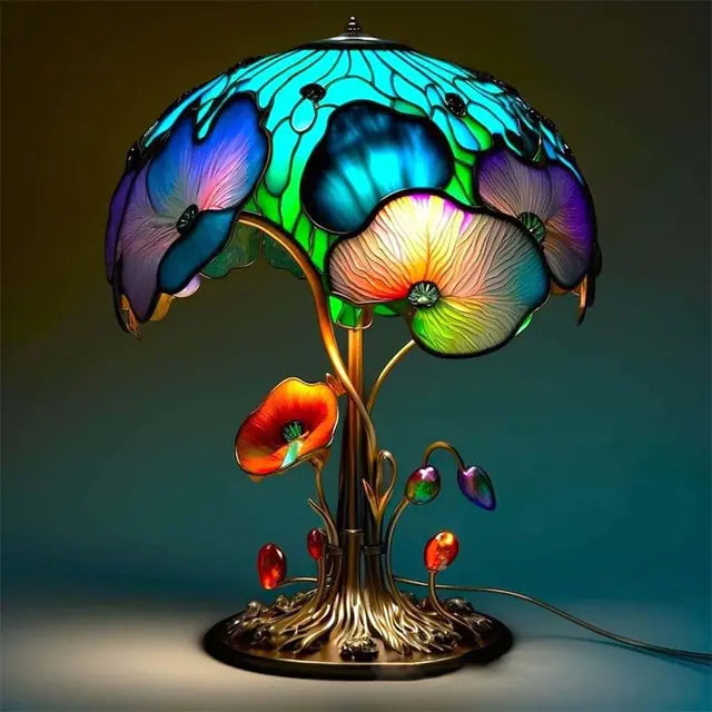 Creative Stained Plant Series Table Lamp