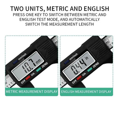 6" 150mm Digital Caliper Micrometer LCD Gauge Vernier Electronic Measuring Ruler