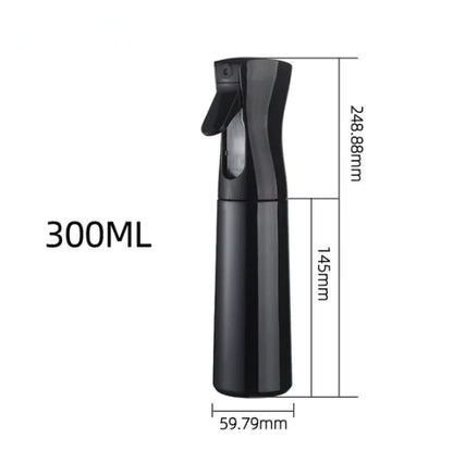 Continuous Mist Hair Spray Bottle Barber Water Sprayer Salon Plant Mister Tools