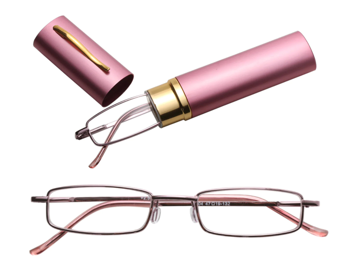 Classic HD Spring Compact Reading Glasses Readers Travel Slim Design with Case