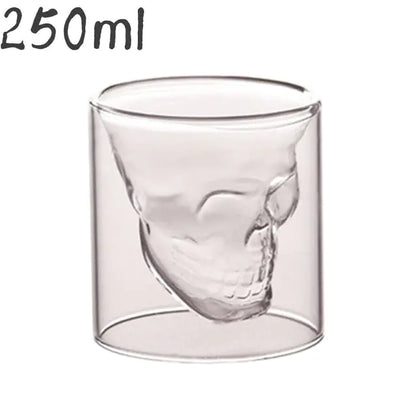 Transparent Skull Drink Glass