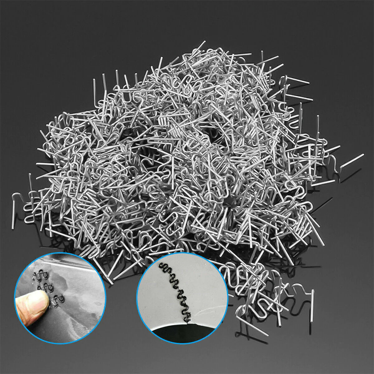 500PCS Hot Stapler Staples Repair Kit For Plastic Welder Gun Car Bumper Fender